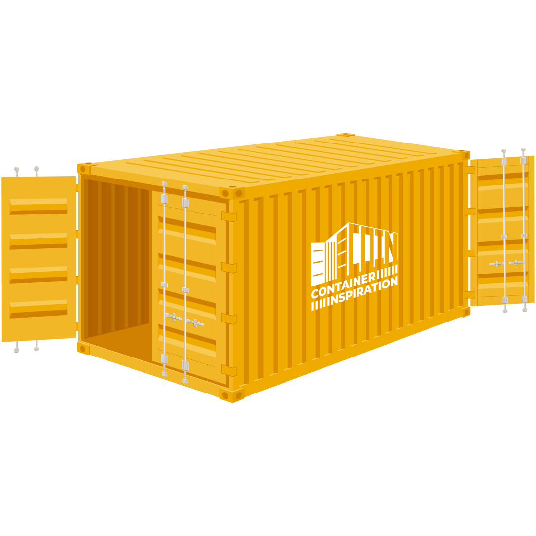 20-Fuß-Doppeltüren-Container mit Türen an beiden Stirnseiten