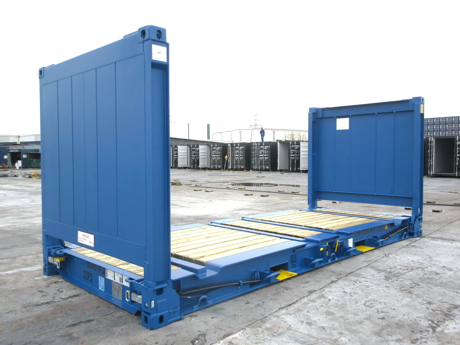 20 Fuß Flat Rack Collapsible Ends Container – Bild 3