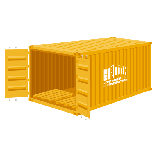 20-Fuß-High-Cube-Pallet-Wide-Container mit erhöhter Innenhöhe und breiterer Innenbreite für optimierte Palettenlagerung