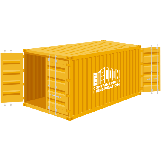 40-Fuß-Double-Door-Container aus robustem Cortenstahl