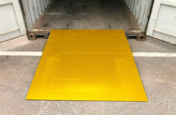 Auffahrrampen für Lagercontainer
